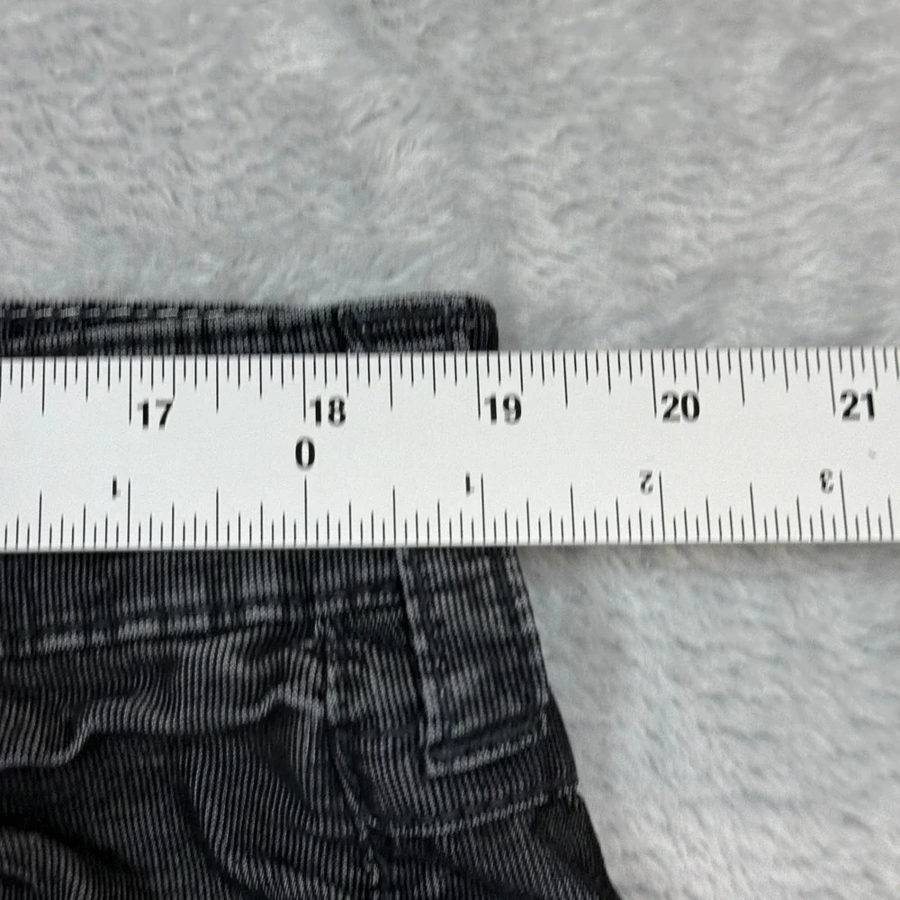 True Religion Ricky Corduroy Pants Mens 36 (Fits 38x27) Black Straight Y2K Wash